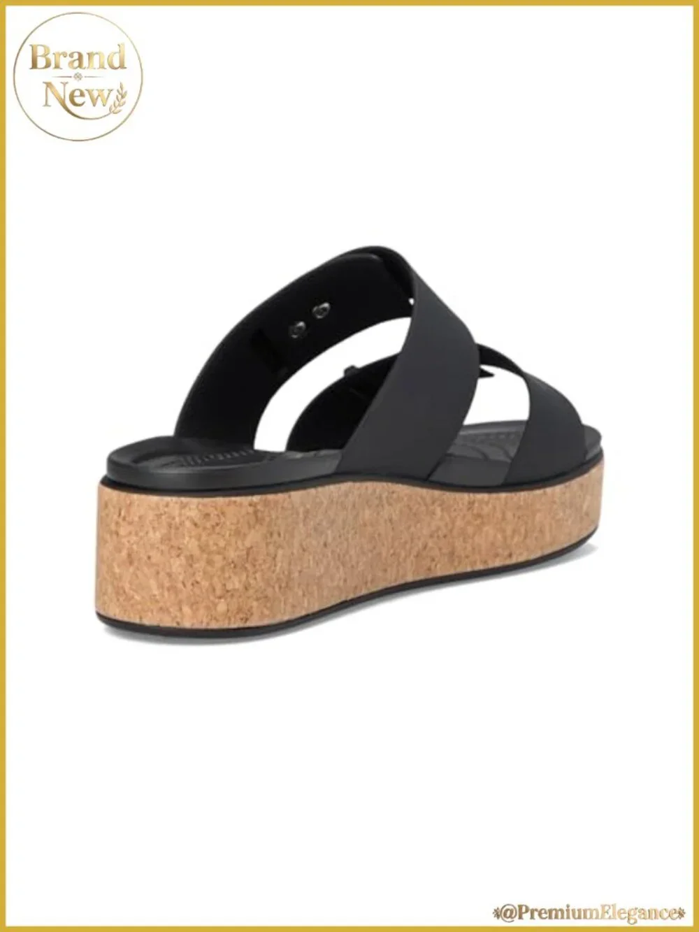 Cork Buckle Platform Sandals LiteRide Comfort Slip-On